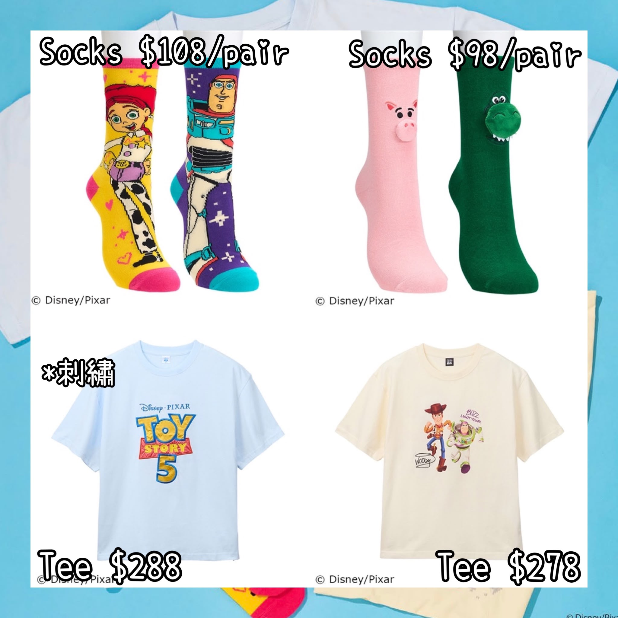 ：日本：《7月份連線商品》SOCKS TEE