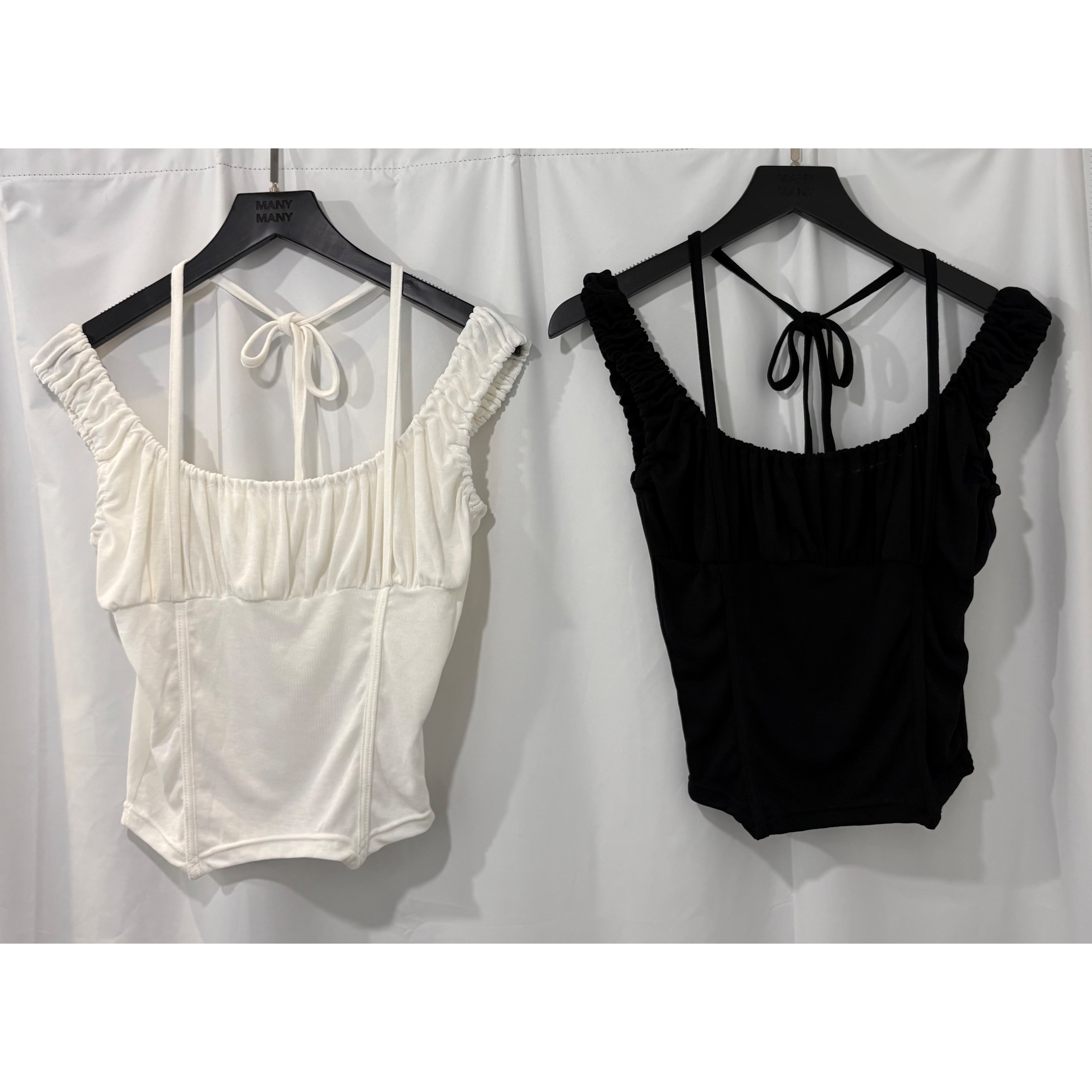 優惠價7月24截🩶2607M《STRAP IRREGULAR HEM CROP》