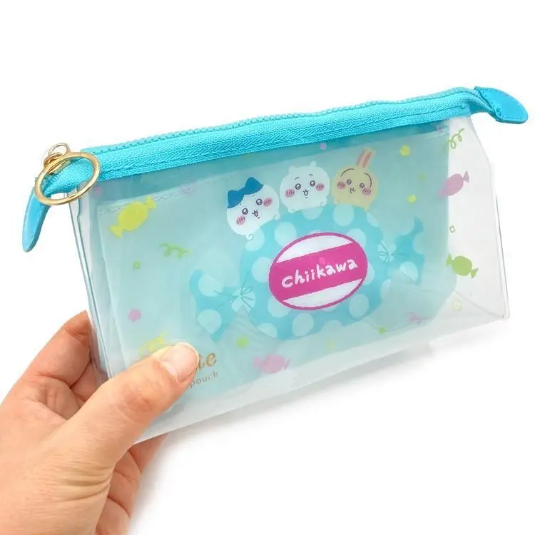 現貨🌸日本直送 |Chiikawa日版化妝袋/收納袋/多用途小袋（藍）