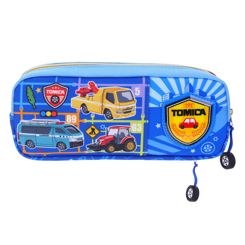 Tomica Double Zipper Pencil Pouch 雙拉鏈筆袋