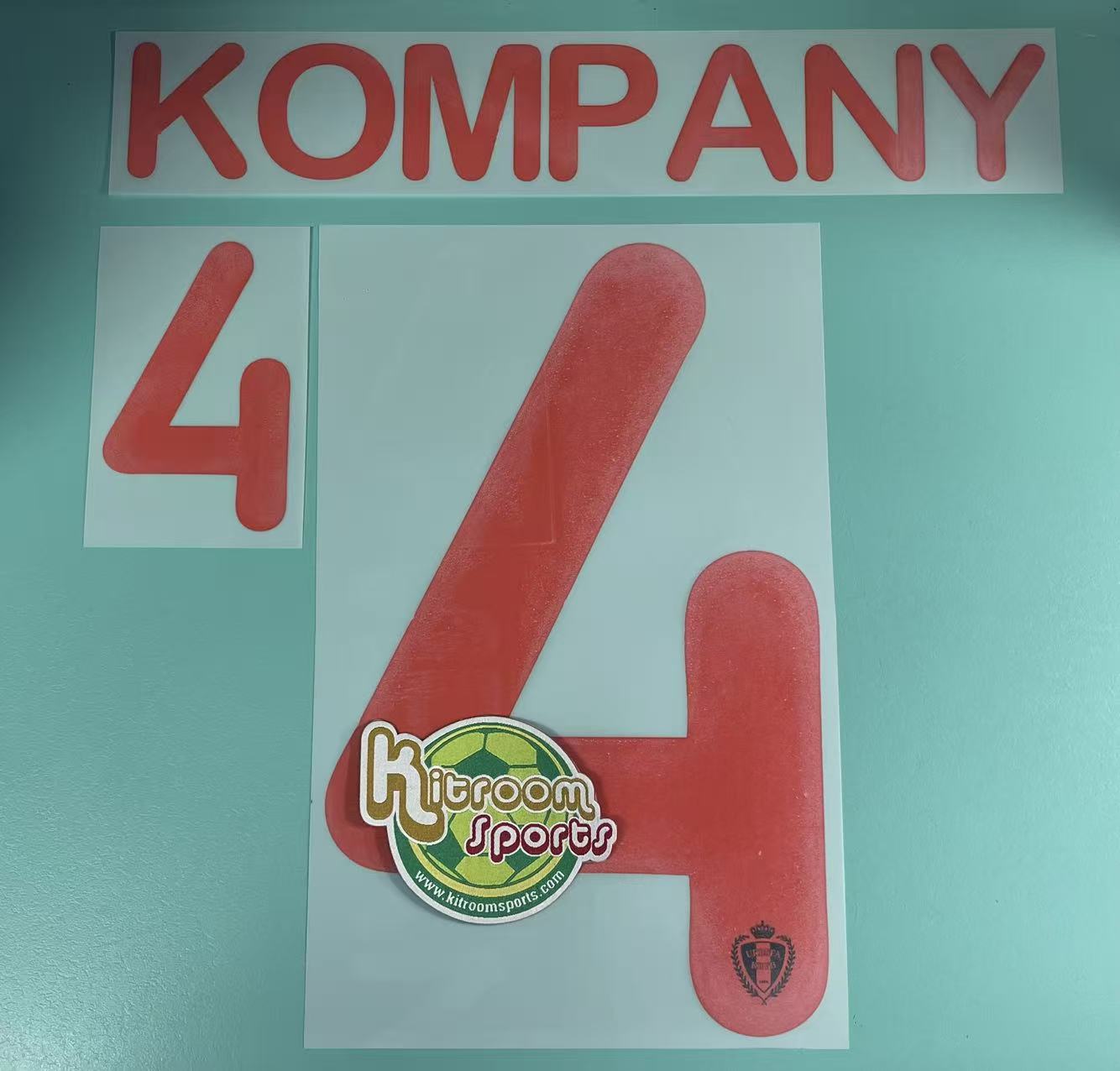 2014 Belgium Away Nameset #4 KOMPANY