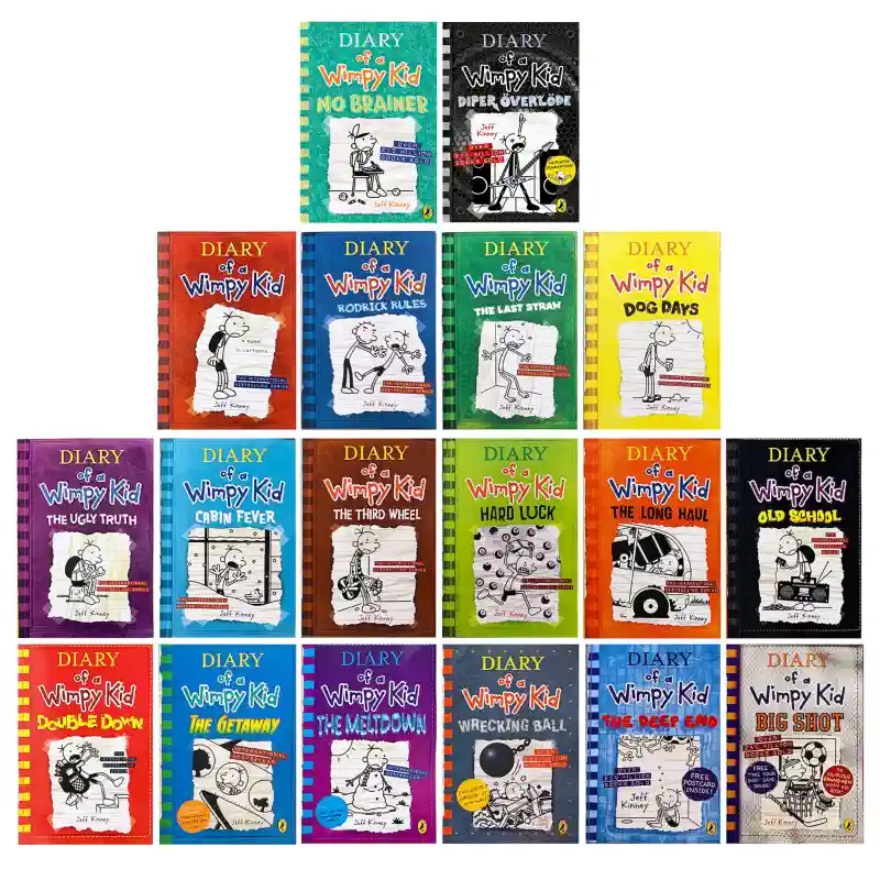 Diary of a Wimpy Kid 小屁孩日記 23 books