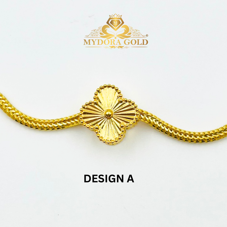 MYDORA Bead Clover Full Gold (5G) l EMAS 916/22K