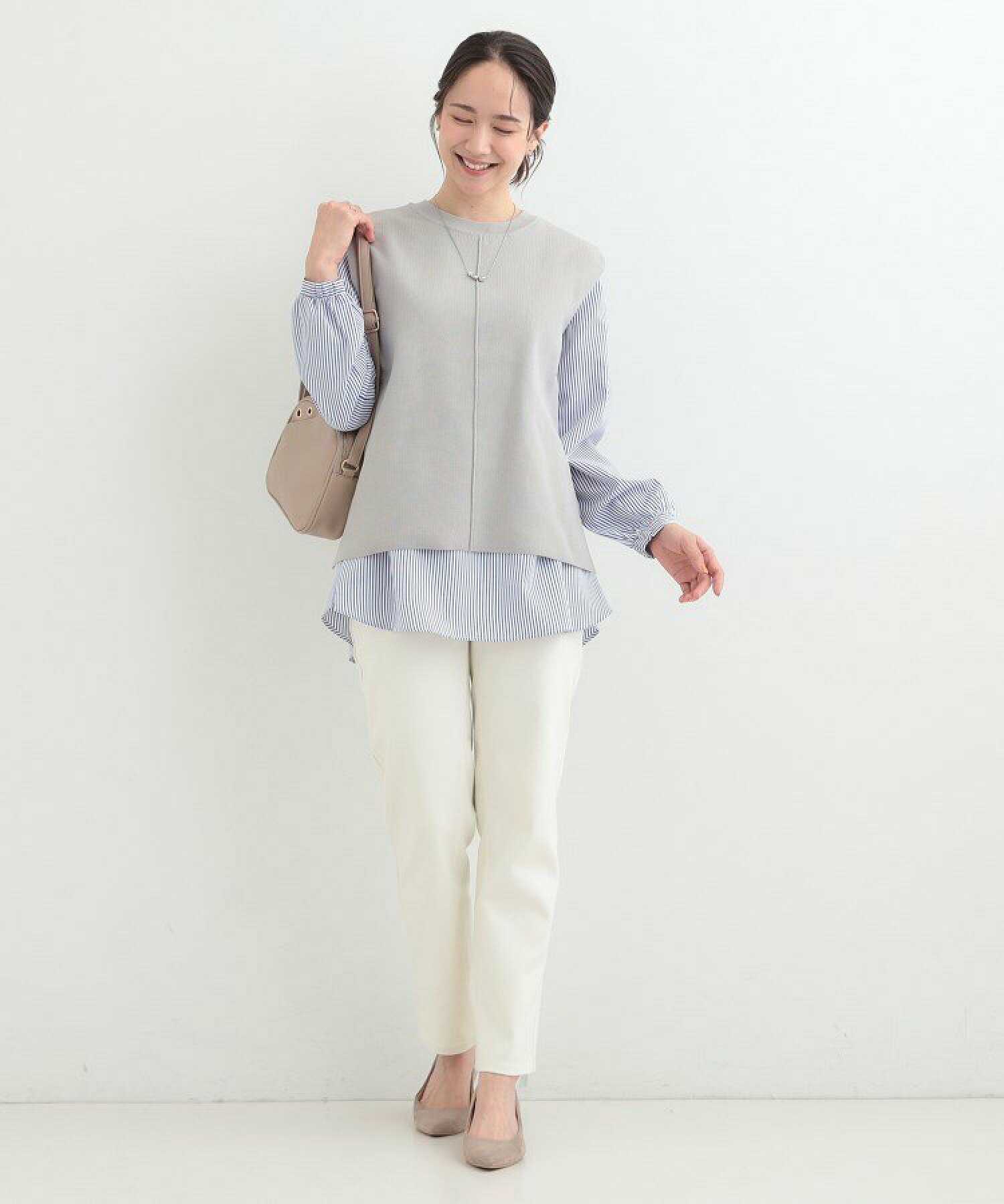 🆕【⭐訂購⭐】  🇯🇵日本直送 🌀百搭時尚針織背心+襯衫 兩件式套裝［4款選］🌀 [ELCA-0070][260319]