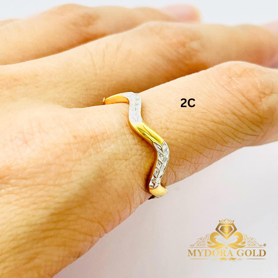 MYDORA Cincin Zig Zag Pahat Exclusive (5G) l EMAS 916/22K