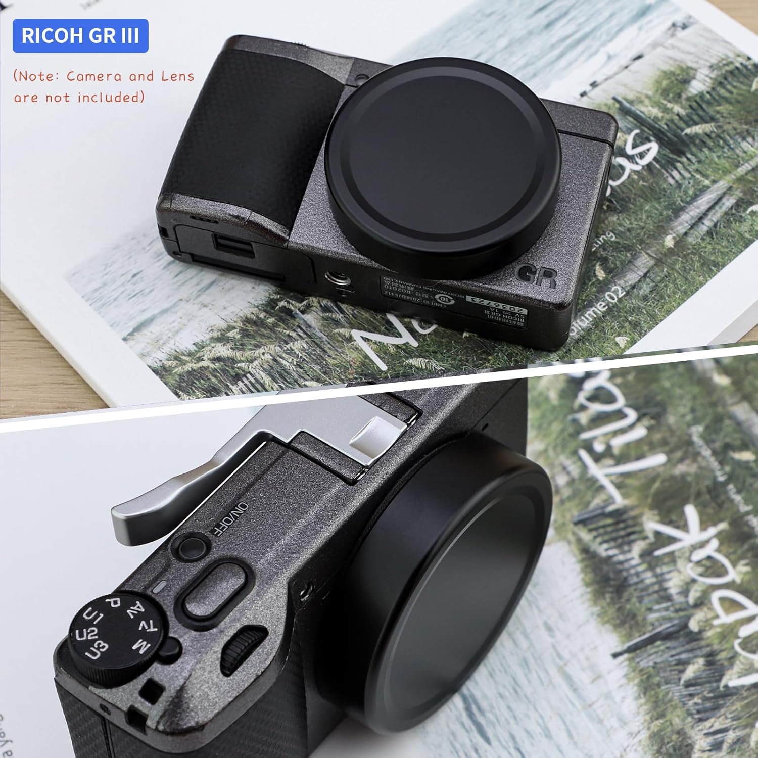 HAOGE Metal Front Lens Cap Cover For GR3 / GR3X 代用鏡頭蓋  (Cap-GR)