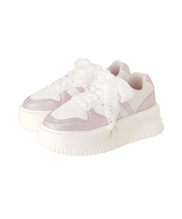 🎀【預訂】Maison de FLEUR Lace厚底波鞋 P