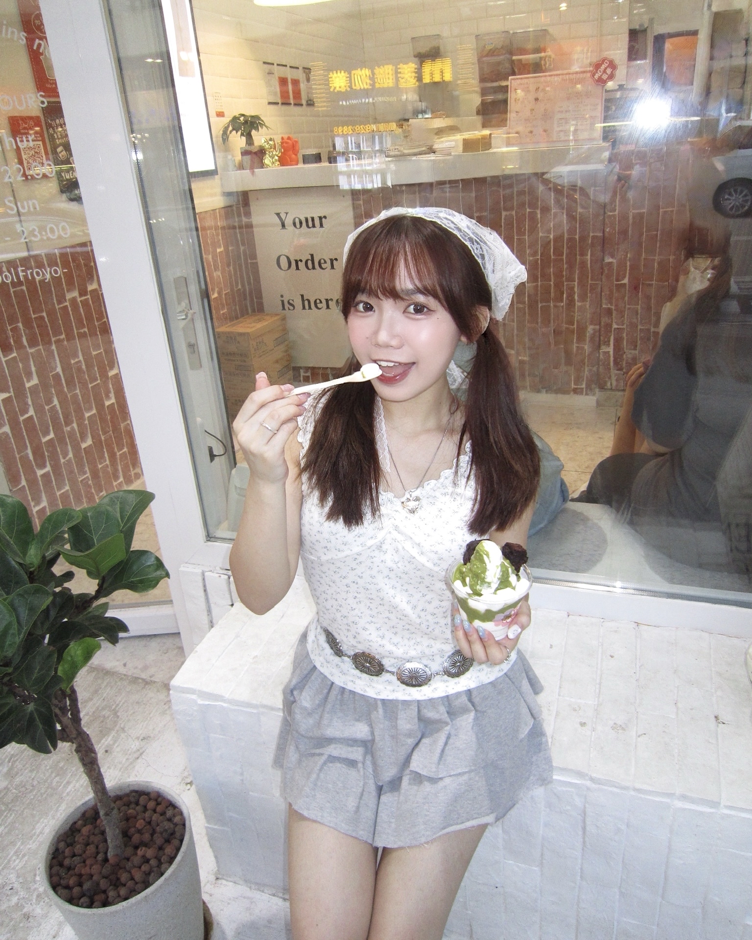 小清新必備🌿韓國娃娃奏摺碎花背心