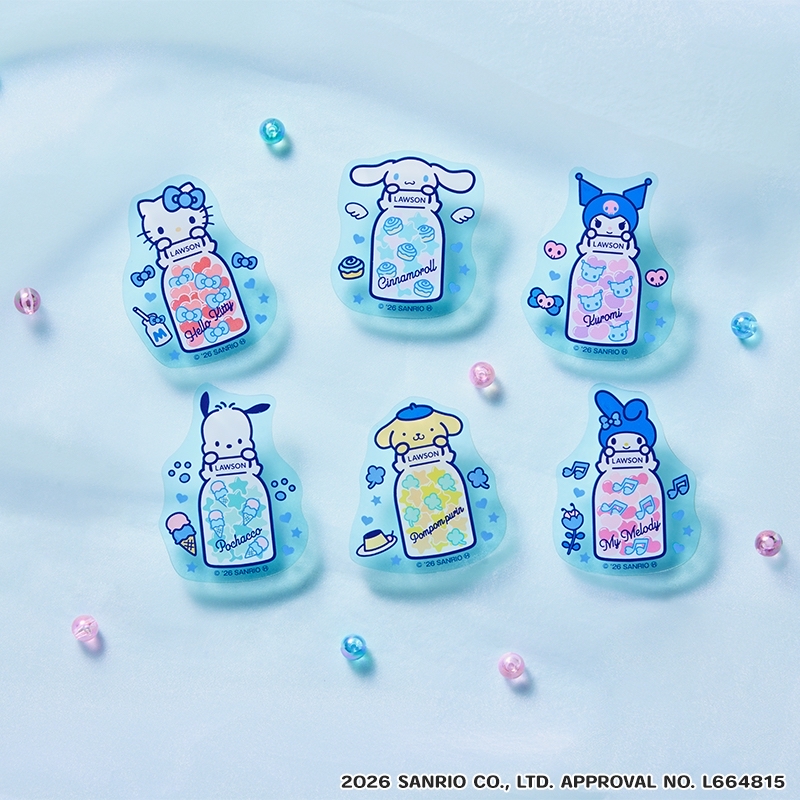 Sanrio x Lawson Acrylic Clip Complete Set [Limited to @Loppi・HMV]