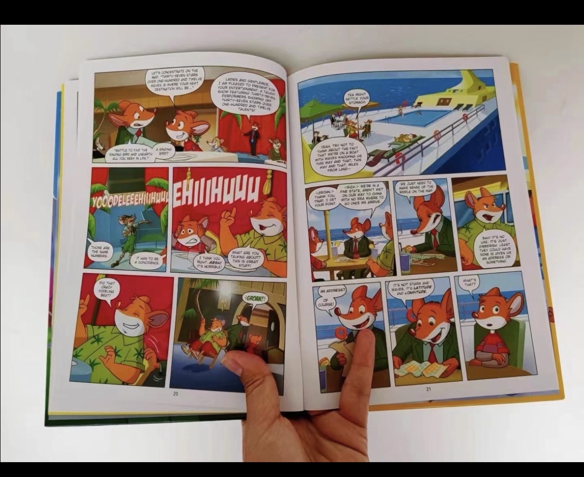 英‮原文‬版 Geronimo Stilton Reporter ​‎͏ ​ Graphic Novels 9冊 精裝‮老 ‬鼠記者 全彩​ 冒‮漫險‬畫繪本‮小版‬說 中小學‮外課‬讀物  ‮  ‬       ‮  ‬   ‮  ‬       ‮  ‬   ‮  ‬  ‮  ‬  《老鼠記者Geronimo Stilton Reporter》​