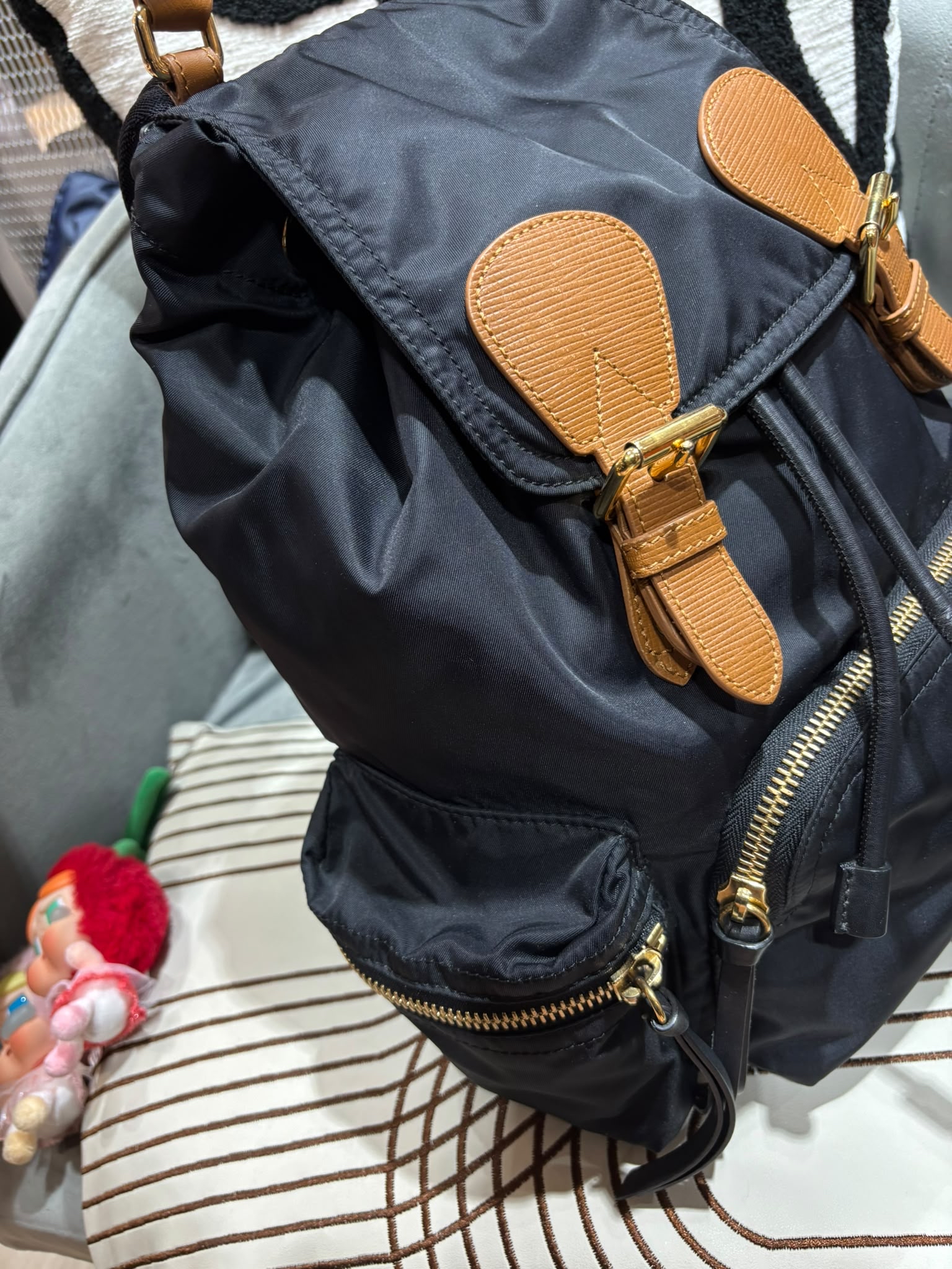 Burberry Nylon Backpack 100%Authentic, 98%New ✅Dust Bag