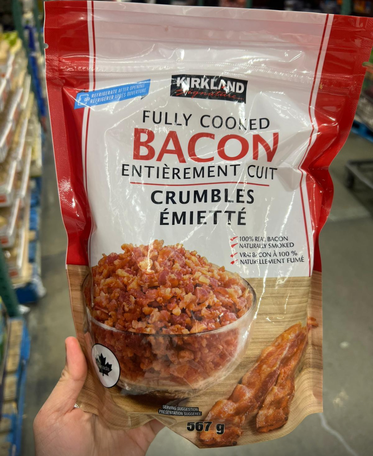 加拿大直送  *Kirkland bacon bits 煙肉碎* 567g