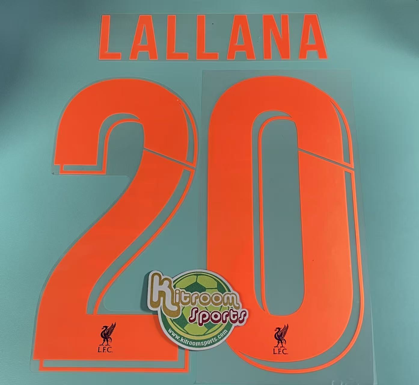 2018-19 Liverpool Away UCL Nameset #20 LALLAND