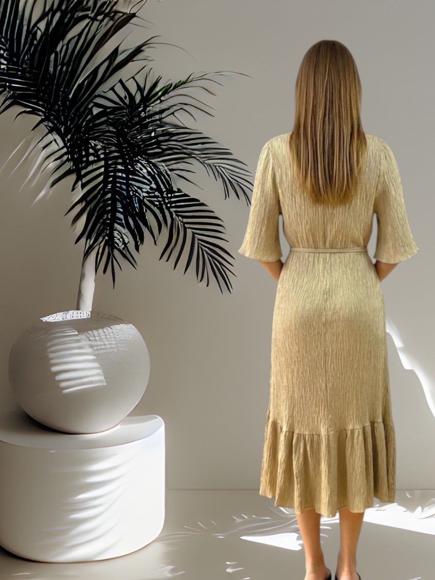 W80030 - Crinkle Serenity Dress