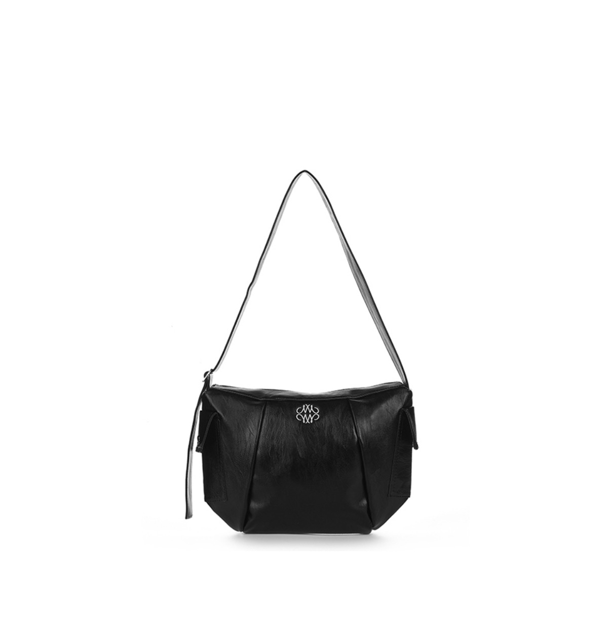 NICK NICOLE LINE HOBO BAG_BLACK