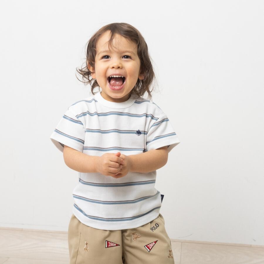 Polo Baby 間條短袖 4色可選 80/90cm
