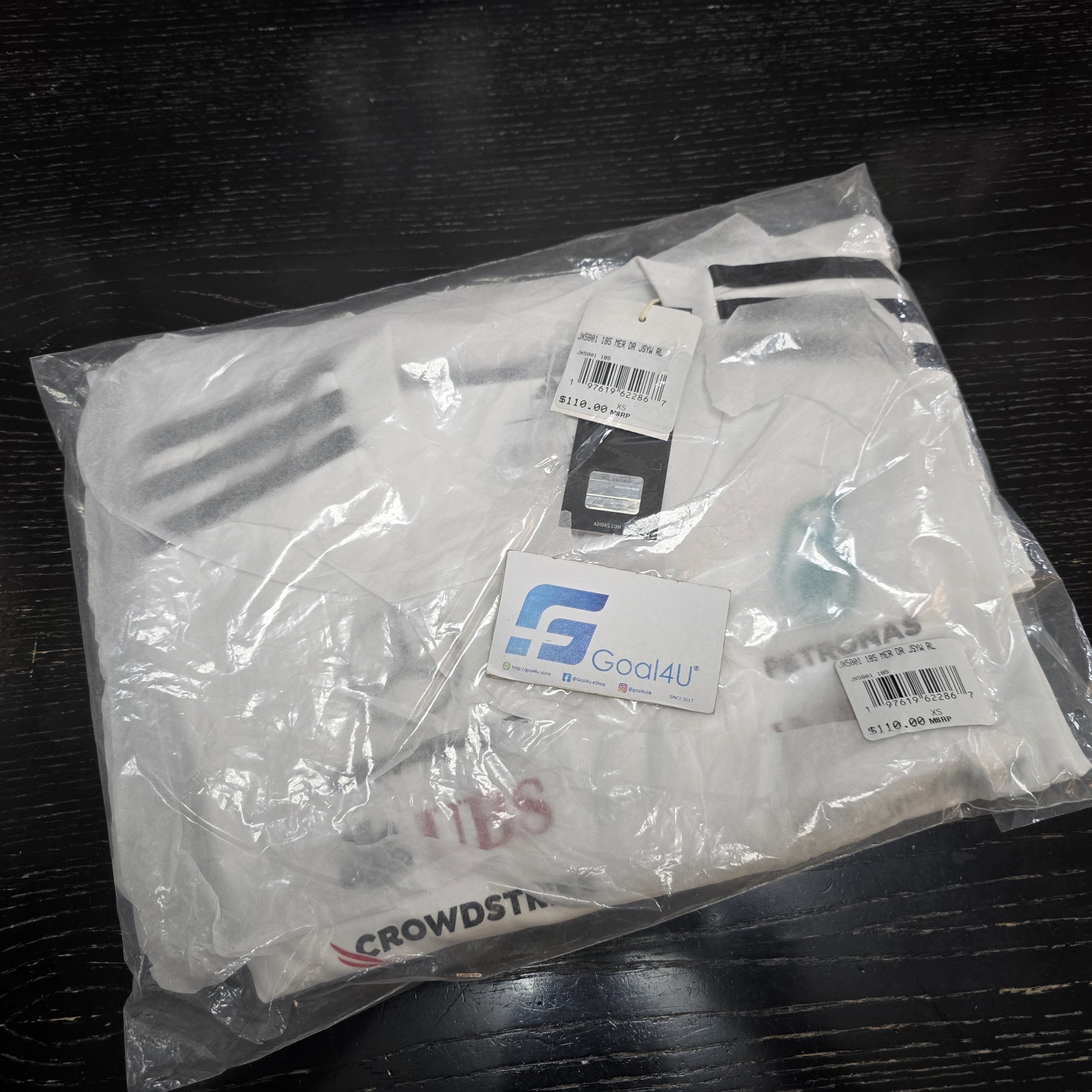 Adidas F1 Mercedes Benz 平治車隊 2026 白色車手長袖隊服 KF0147