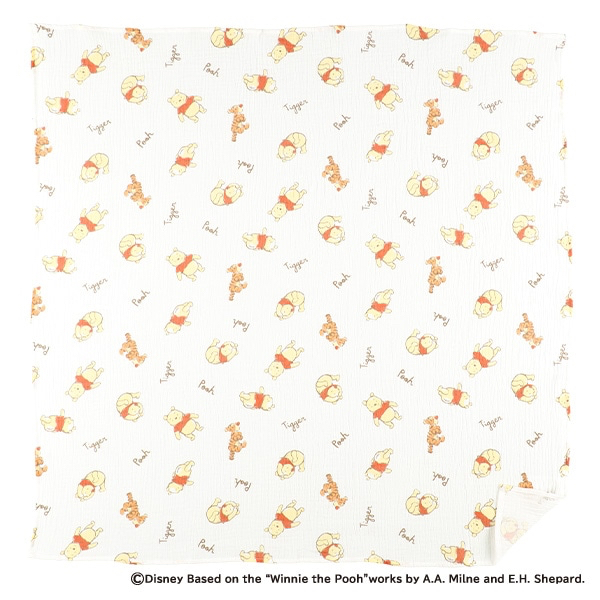 🇯🇵預訂 日本直送🇯🇵Winnie the pooh小熊維尼滿印純棉方形紗布毯