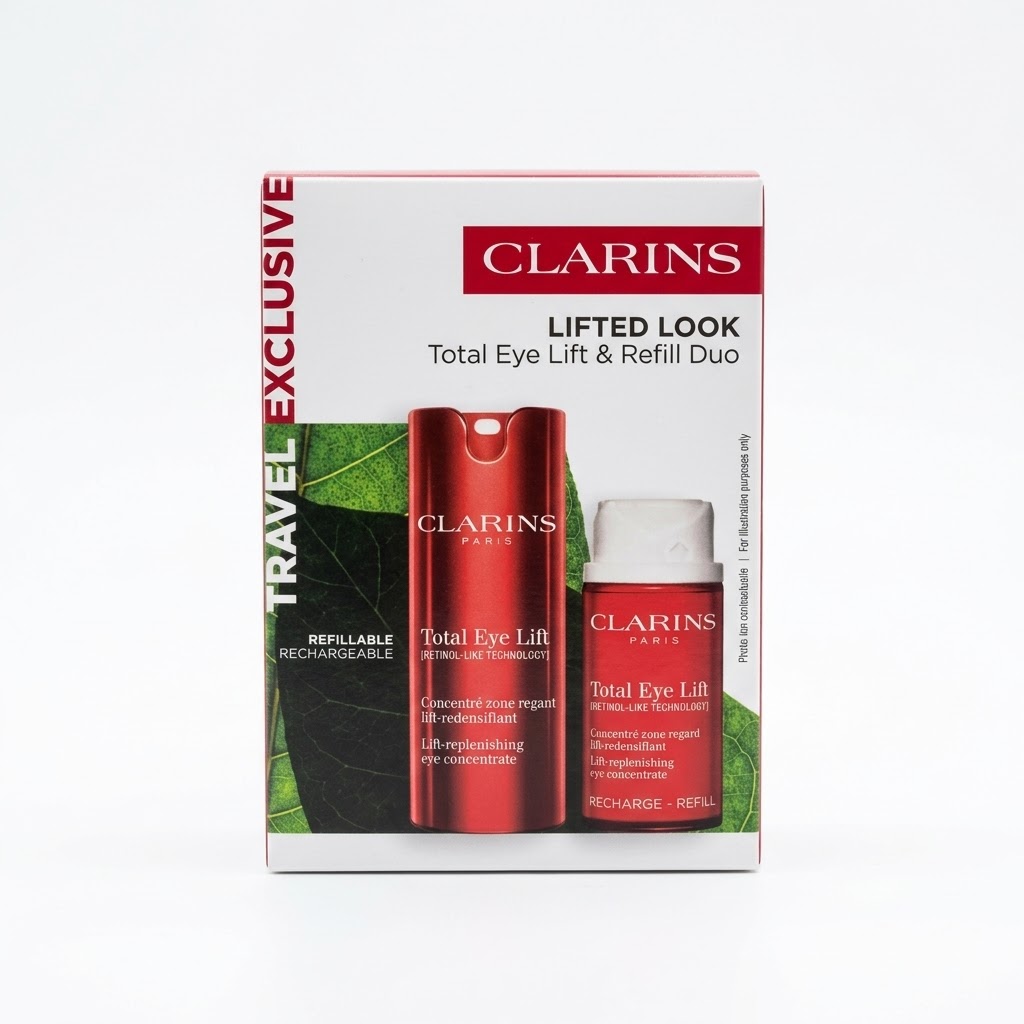 Clarins 克蘭詩 超速眼霜 15ml + 15ml 補充裝套裝 ｜全球免稅正品・皇牌雙效眼周逆齡神器！