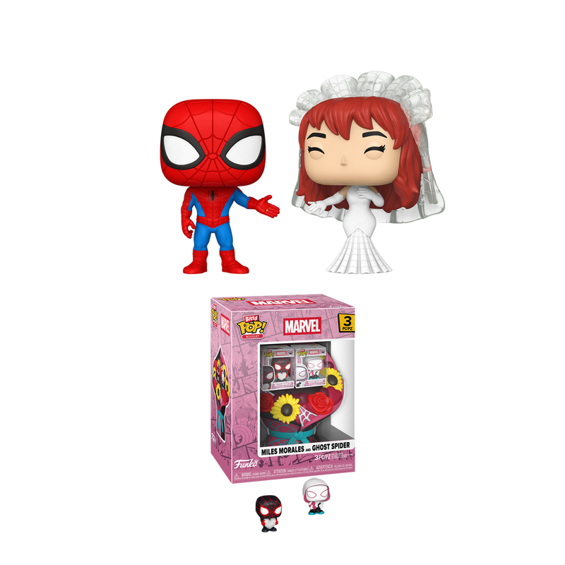 📦訂購 美國代購 Bitty Pop! MARVEL Spider-Man Valentine Bundle Figure 模型