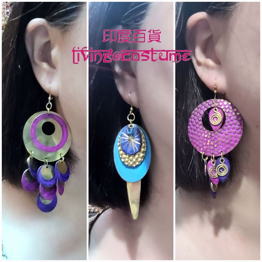 印度黃銅復古風耳環