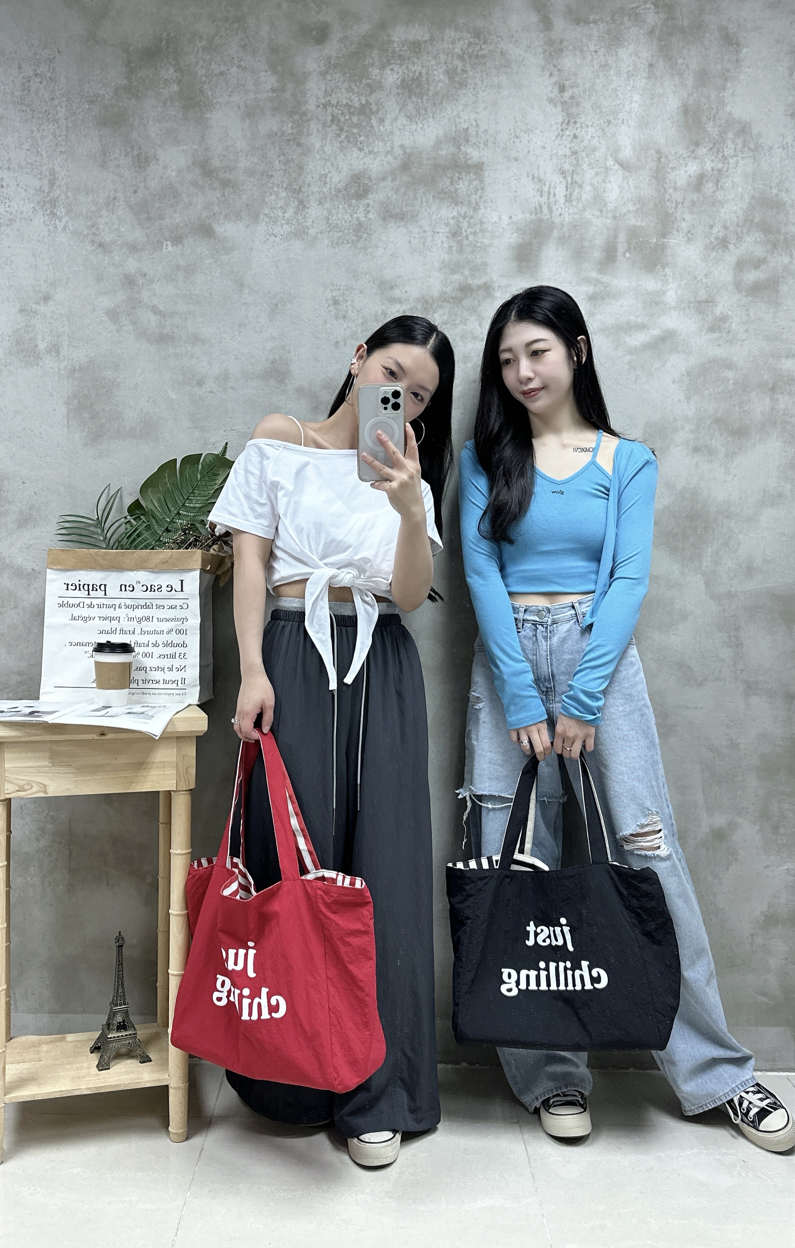 L15 V領背心+外套Set