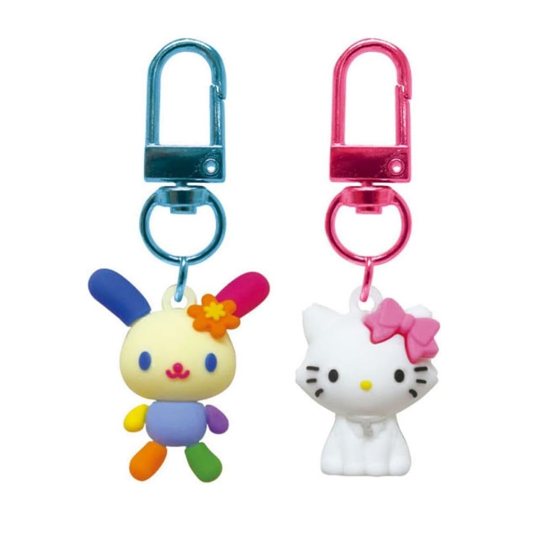 現貨｜【一套兩個】Sanrio Usahana 彩耳兔 & Charmmy Kitty 日版 PVC 立體 吊飾鎖匙扣 (SAC-PK-UC)