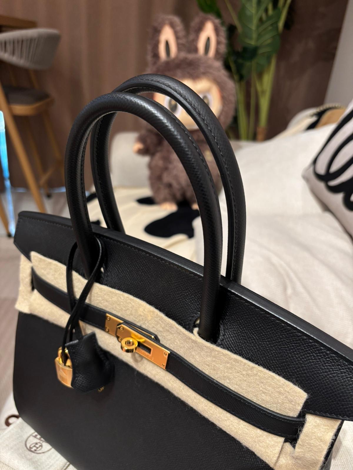 全新 Hermes Birkin 30,STAMP B 黑金 100%Authentic, 100%new 全新✅收據副本✅鎖key✅塵袋✅box