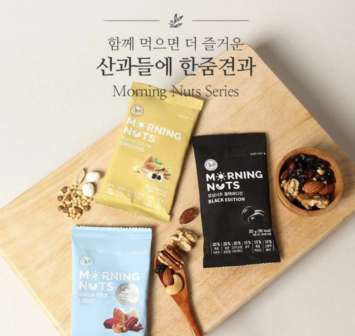 韓國 Mountain & Field 松鼠家 早安輕盈 黑色養生 堅果 30包/ 箱