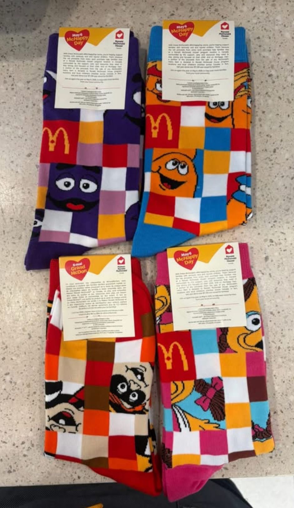Mcdonalds 🇨🇦2026 慈善襪 每年只有4 月才出❤️