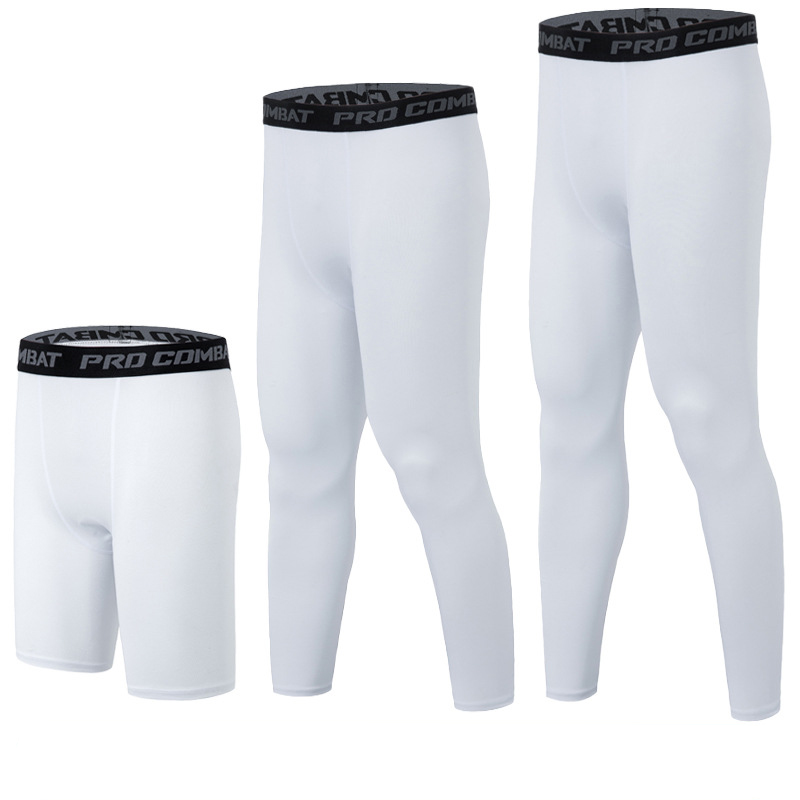 (S - 3XL) Pro Combat White Tight Pants