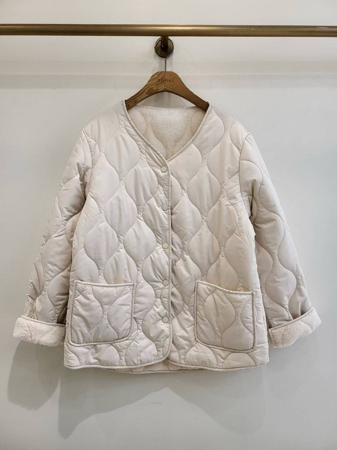 韓國東大門🌸 new design⭐️무지누빔잠바 夾棉毛毛褸