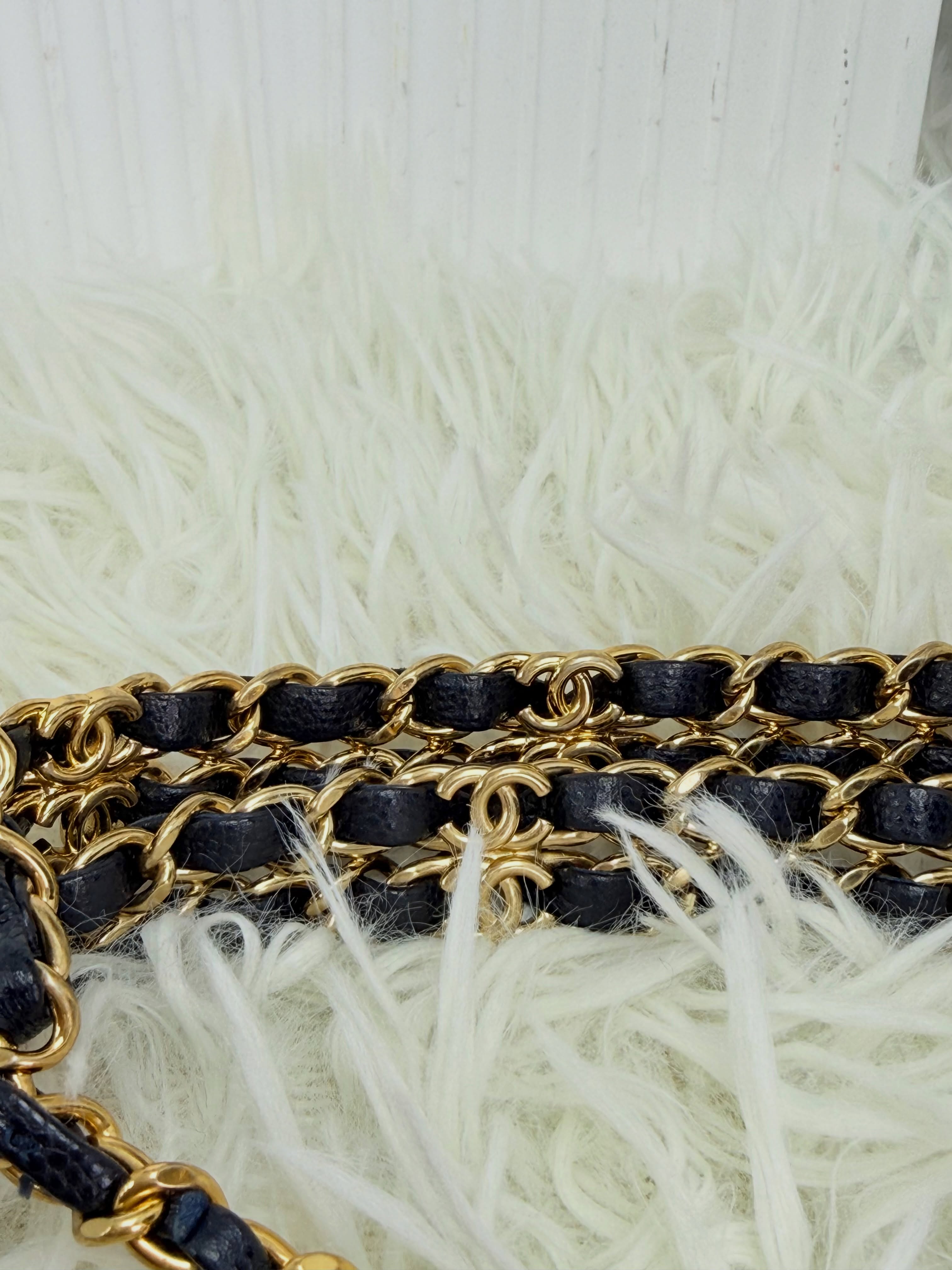 Chanel👜 PRE OWNED 🛍️ navy 22k 方胖子💙