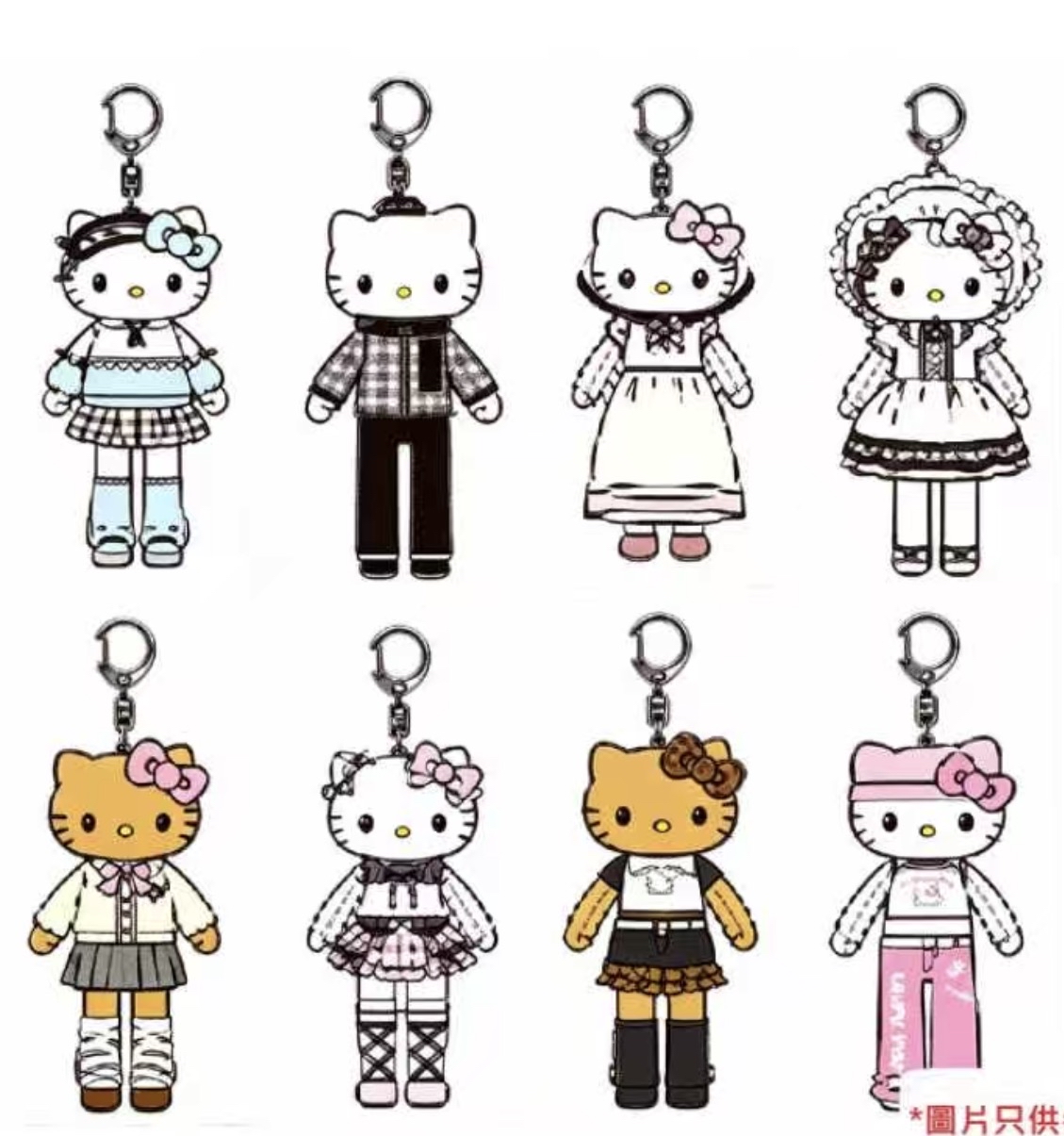 10月新品預訂｜Hello kitty 長腿系列公仔吊飾 （8款）