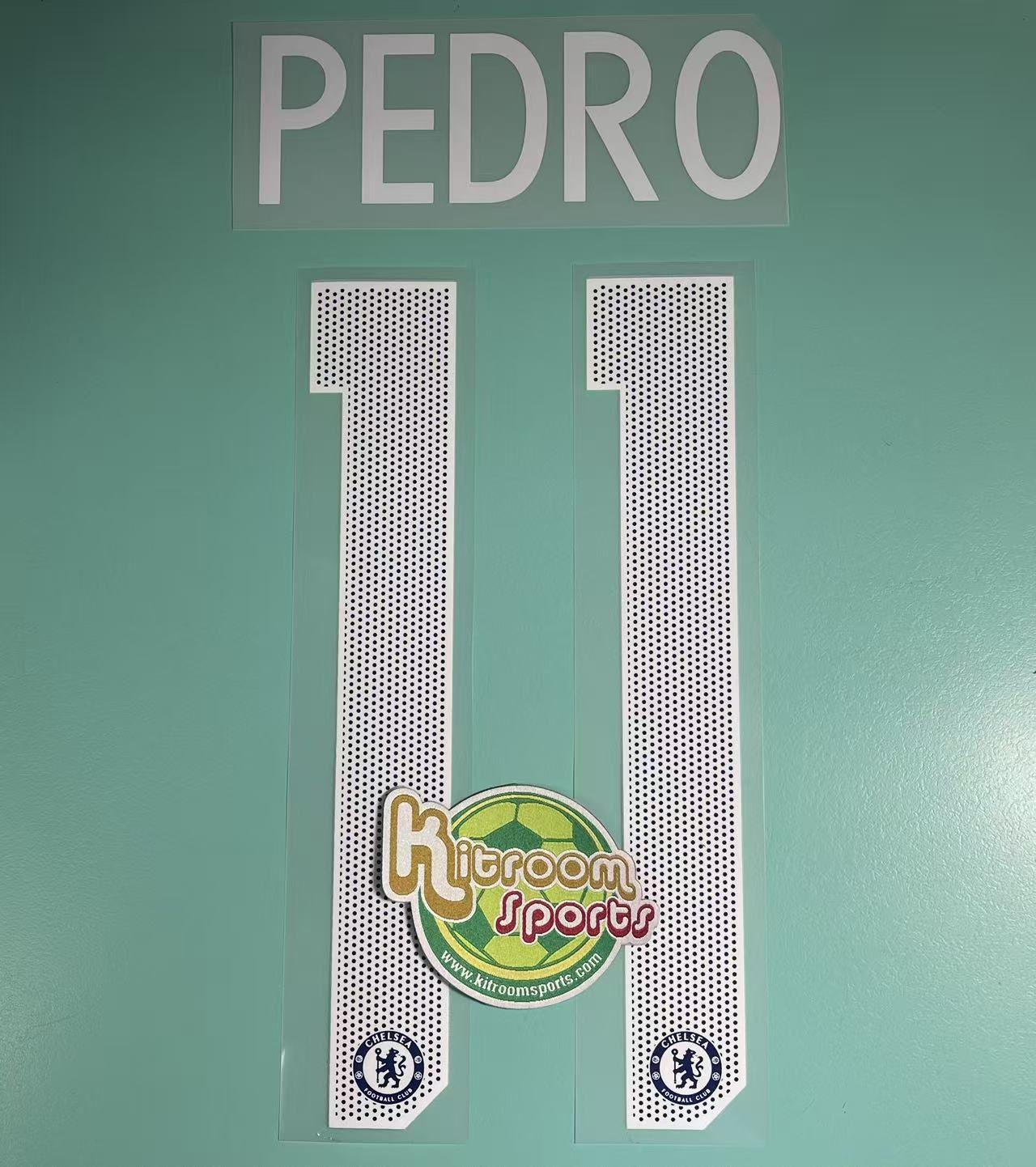 2017-19 Chelsea Home UCL Nameset #11 PEDRO