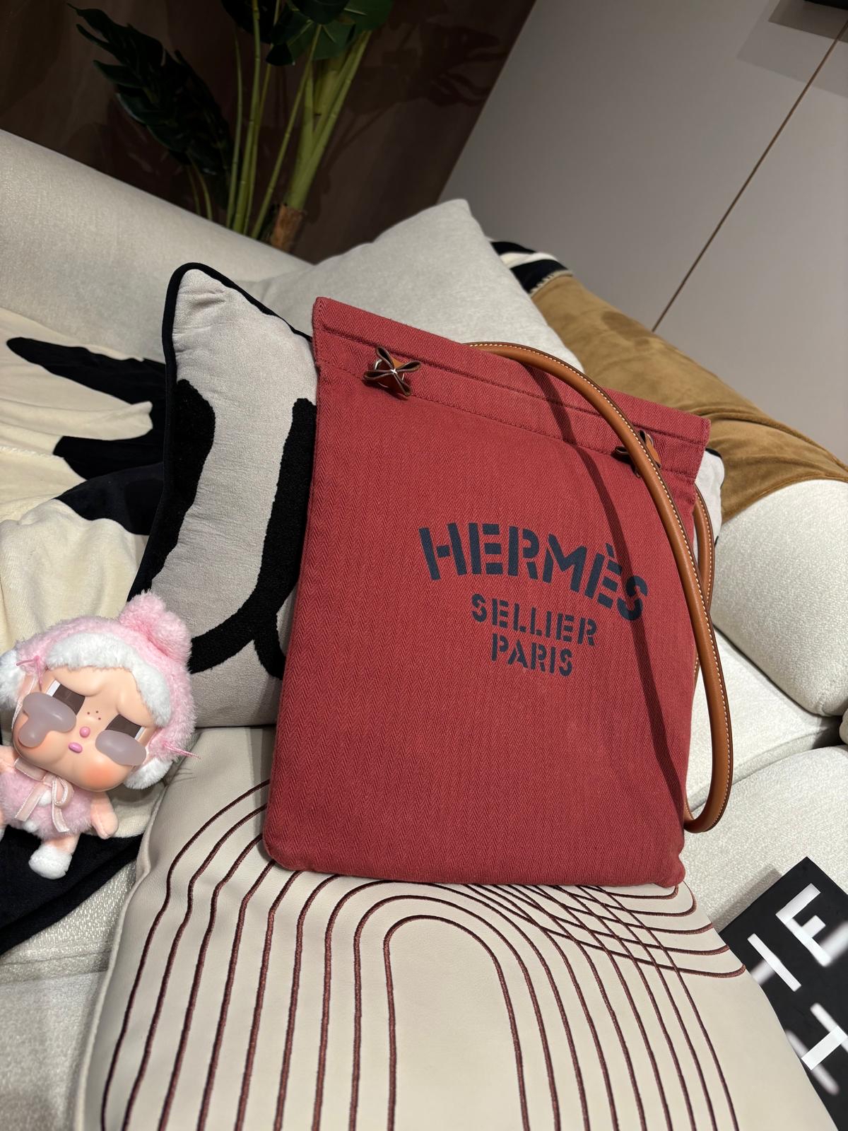 Hermes Aline Canvas Shoulder Bag 100%Authentic, 95%New