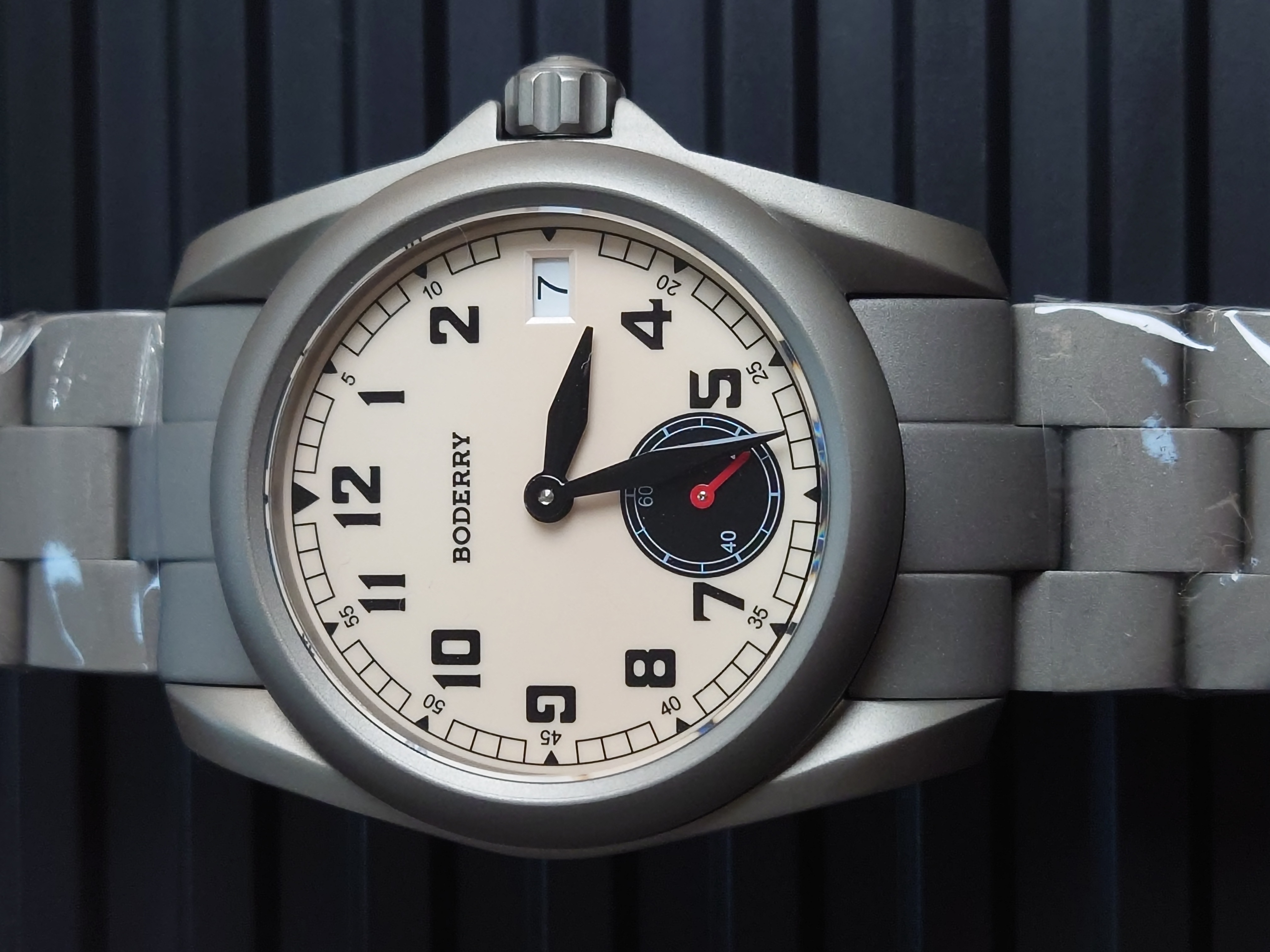 Boderry VOYAGER 72-Hours Titanium Automatic -  BD-A19T-02 Cream Full Lum