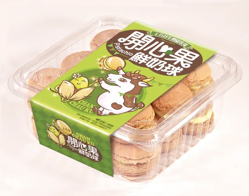 雲朵般的開心滋味｜千巧谷・開心果鮮奶球 