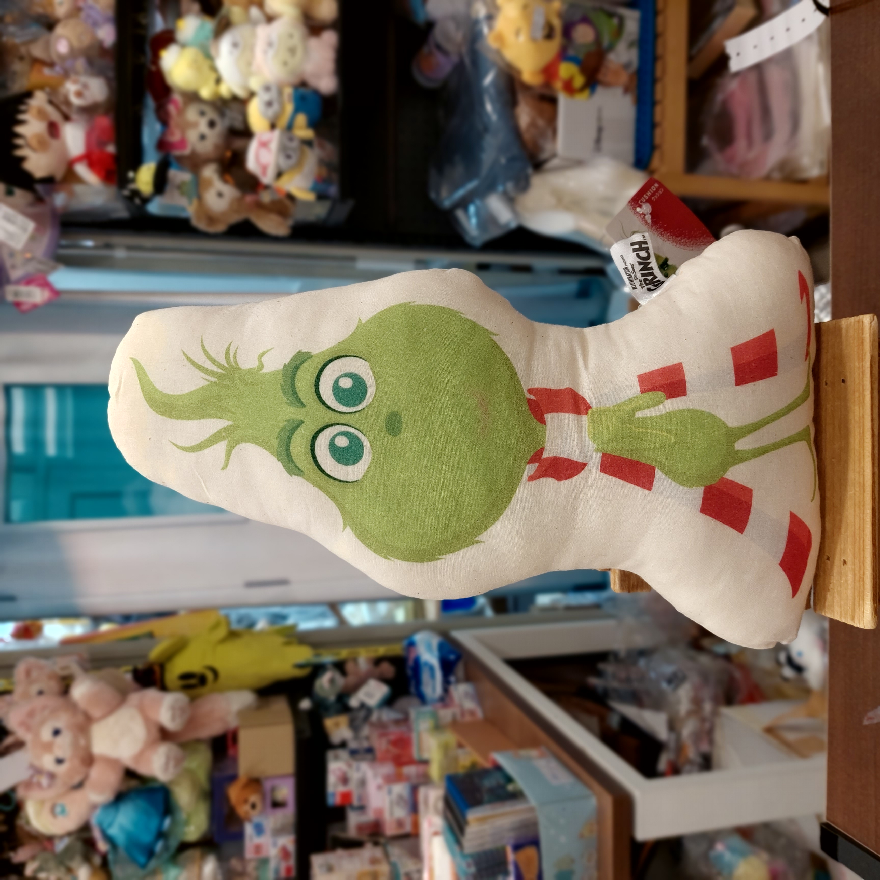 原裝日本 The Grinch 聖誕怪傑 小 Cushion  30cm
