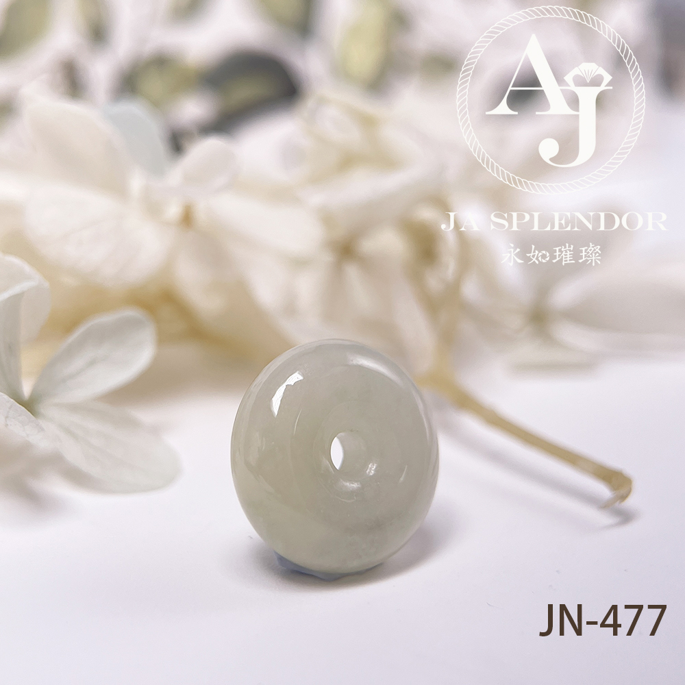 JN-477/483/488 天然翡翠A玉 冰潤雪梨黃小平安扣