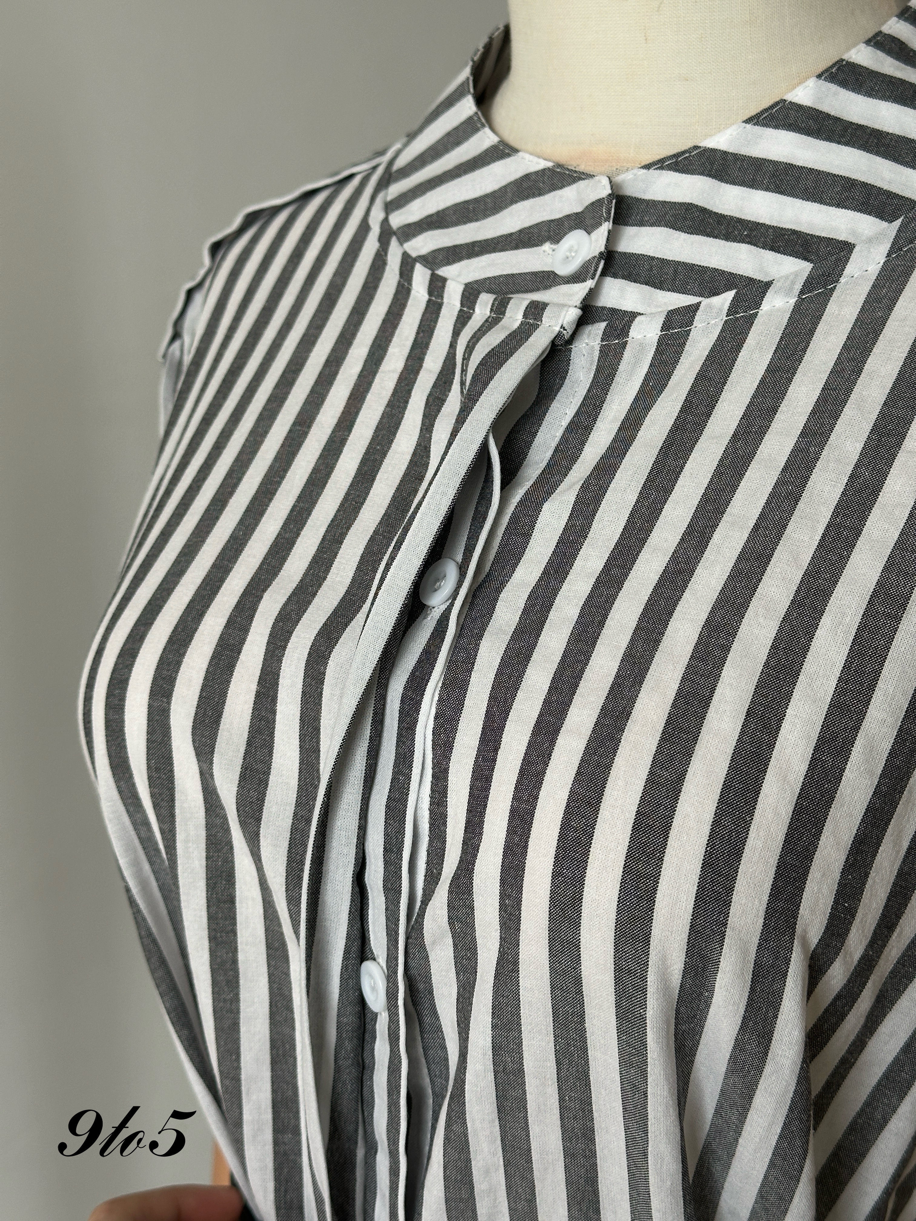 D2321 Cape Sleeve Stripe Dress - 4 Colors