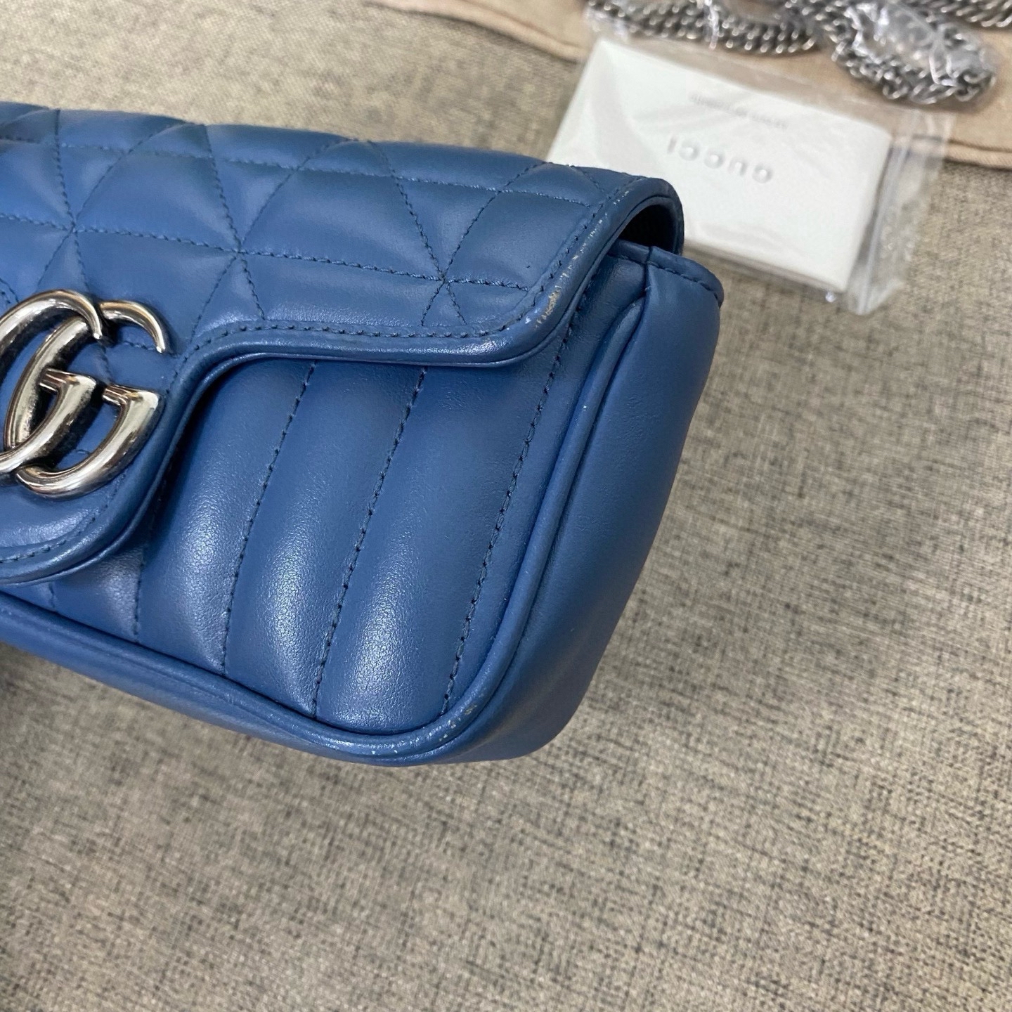 【預訂貨品】Gucci 新款藍色馬蒙mini包 