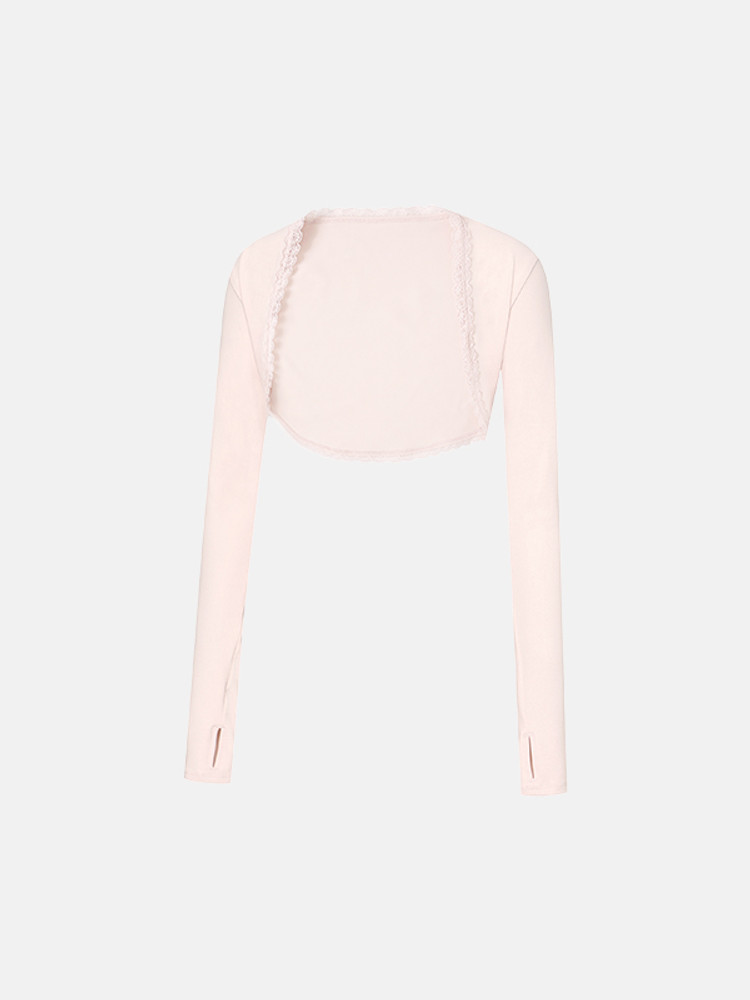 預購_Lace bolero cardigan by Grandeline