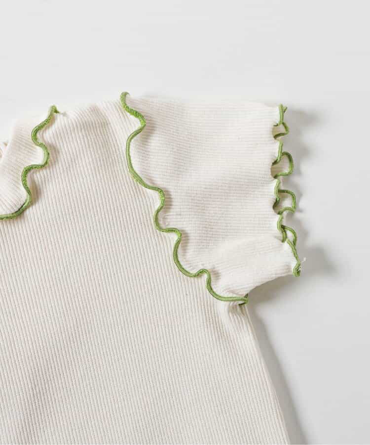 🇯🇵預訂 日本直送🇯🇵 Apres les cours 兩色立體兔耳格紋短袖上衣吊帶包屁褲套裝