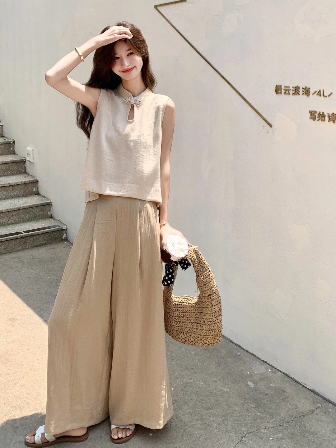 PT229国风阔腿裤