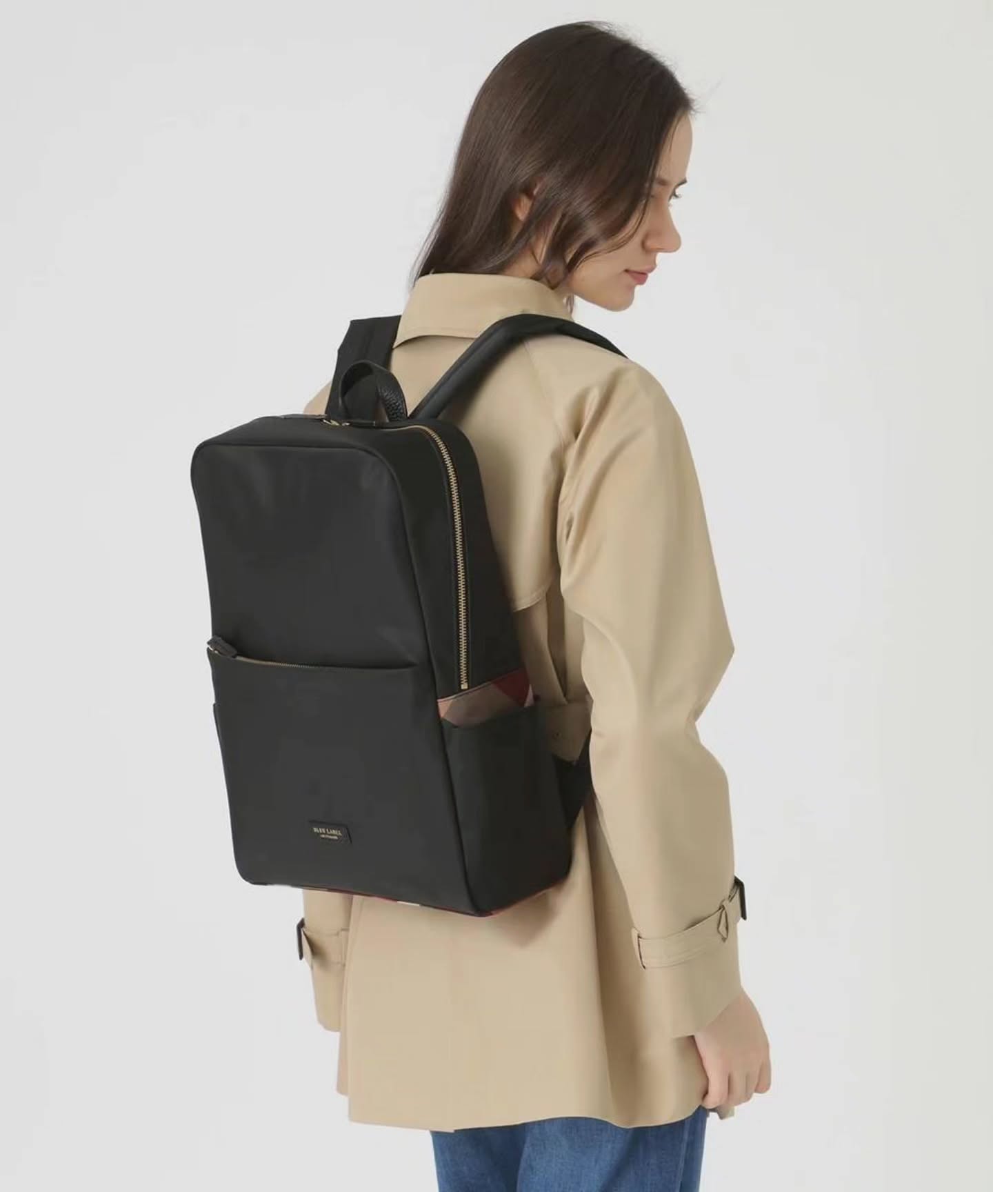 🇯🇵Blue Label经典格纹拼接尼龙双肩包