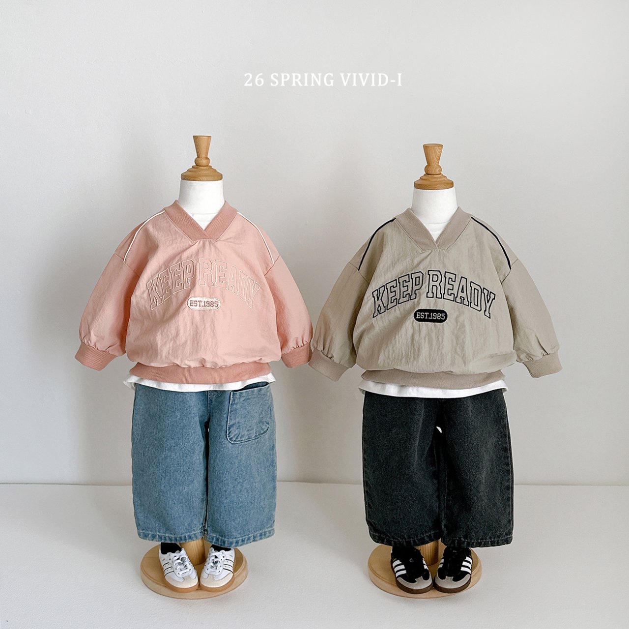 🌸預訂 韓國直送🌸🇰🇷VIVIDI四色棒球風刺繡防風寬鬆上衣