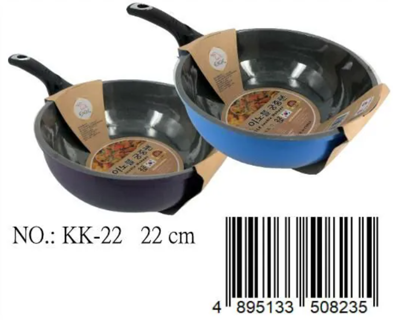 KK22鷹牌不黏深炒鑊(韓國製)