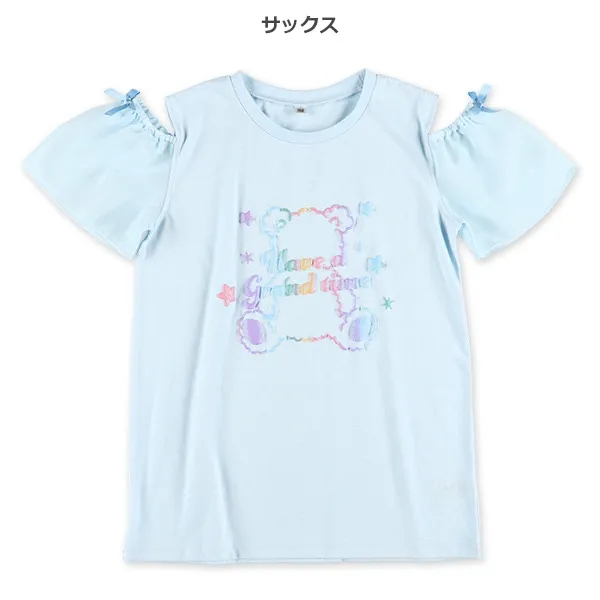 <日本限時⏰訂購>熊仔露肩短袖衫[P26N-S3100]