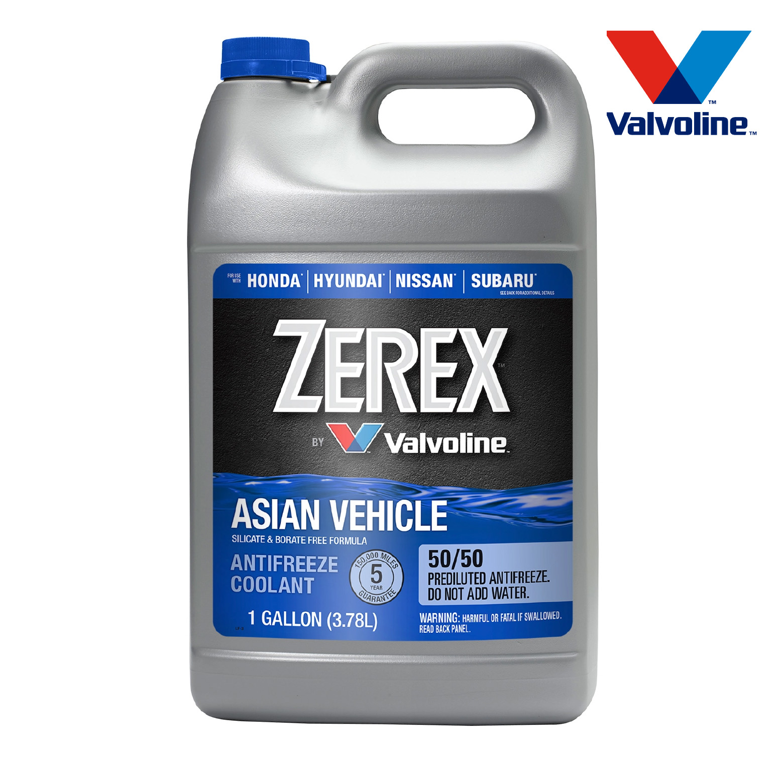 Valvoline ZEREX 亞洲車用藍色 50/50 防凍液/冷卻液(1 Gal )(原裝行貨)